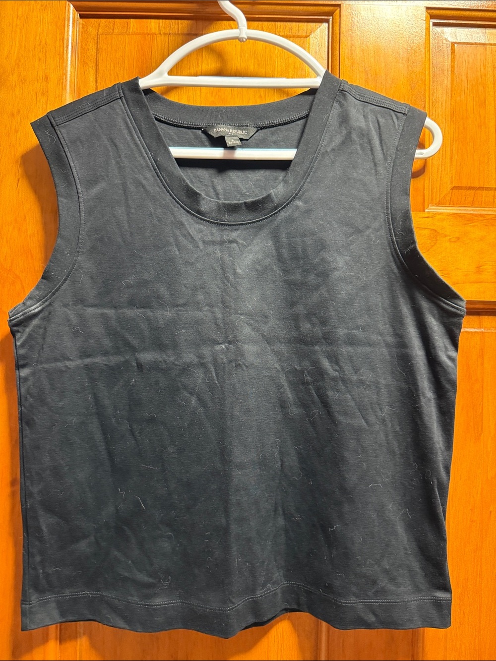 Banana Republic Black Sleeveless Crew Neck Tank